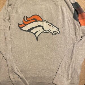 Junk Food Clothing Denver Broncos Gray and Orange Track Pants
